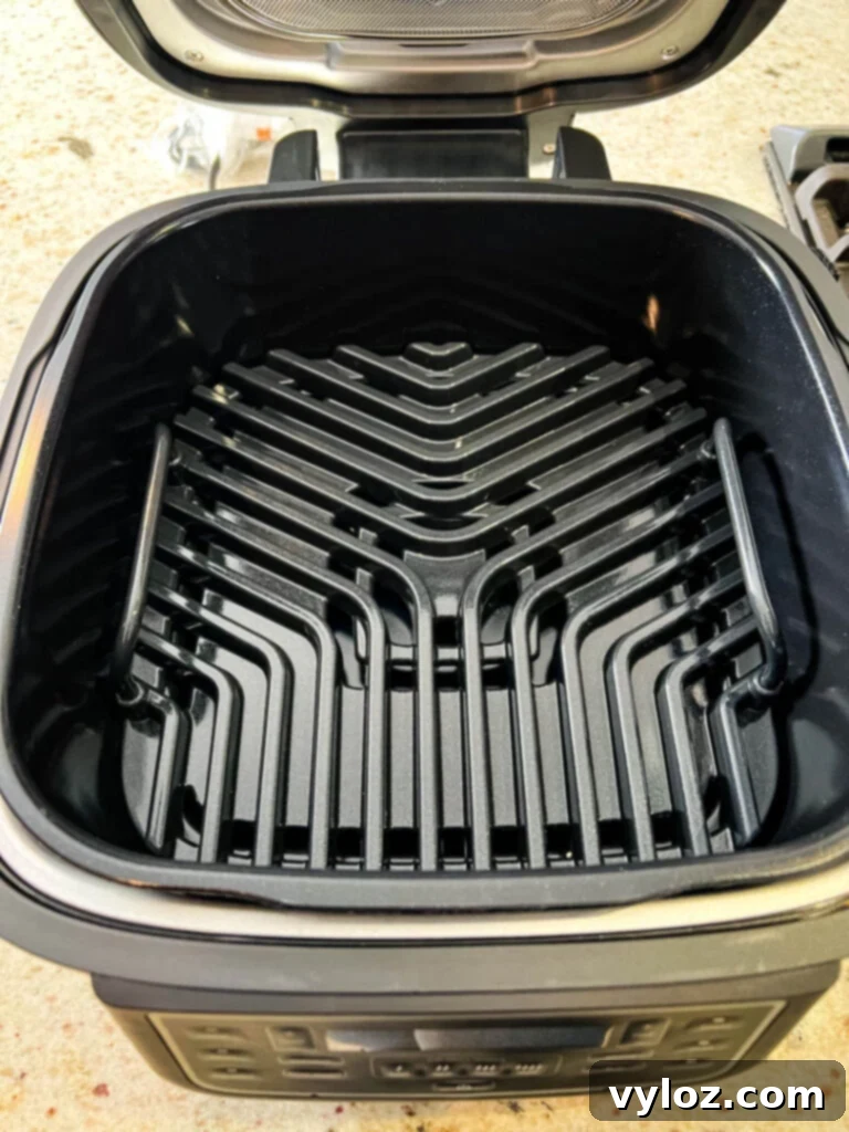 Cosori Aeroblaze Indoor Grill in a kitchen setting, ready for use.