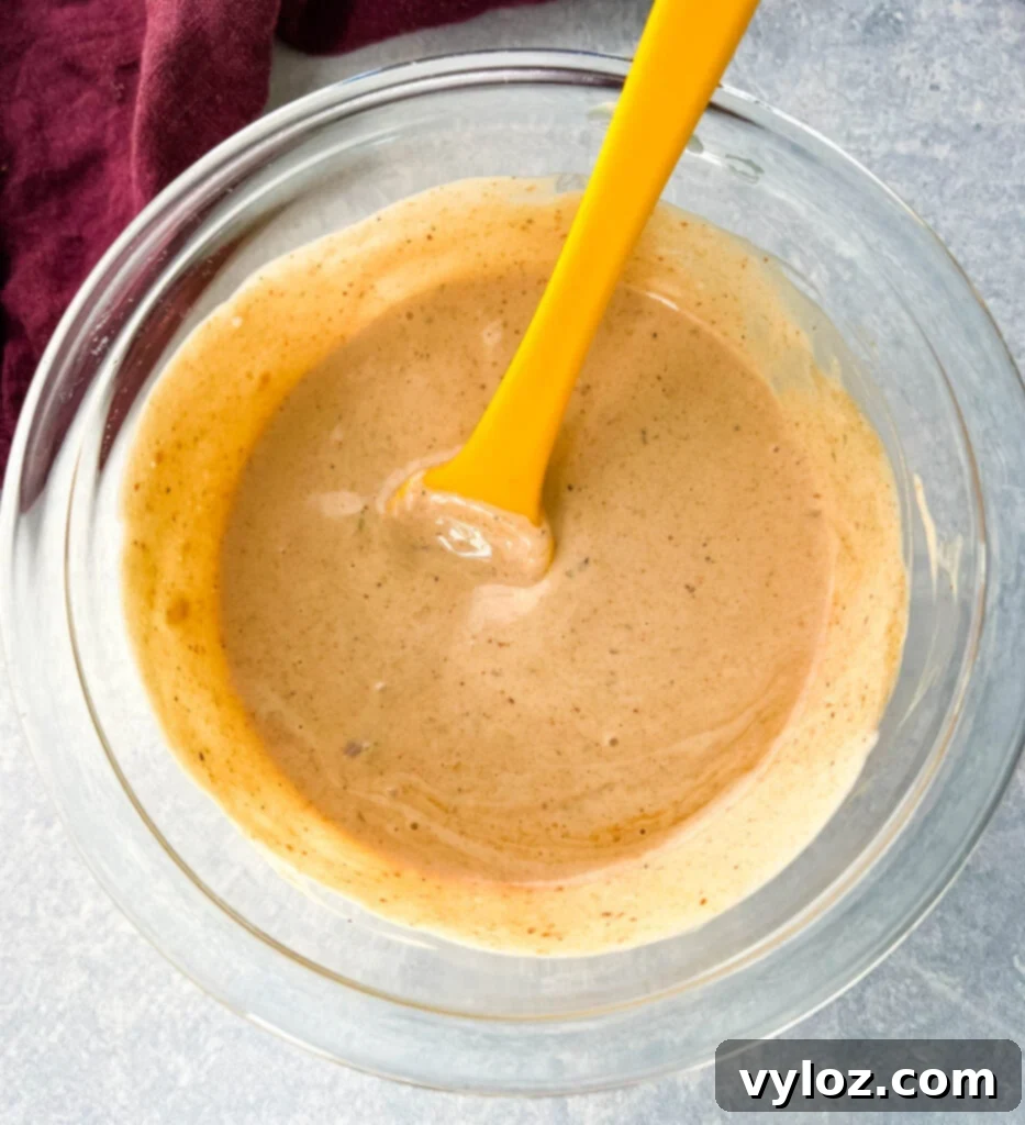 southwest salad dressing in a glass bowl