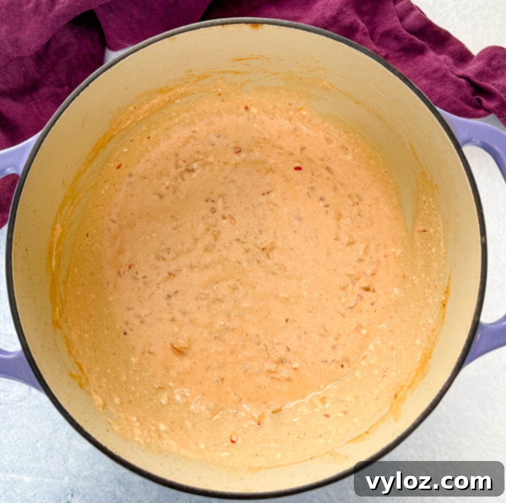 bang bang sauce in a Dutch oven