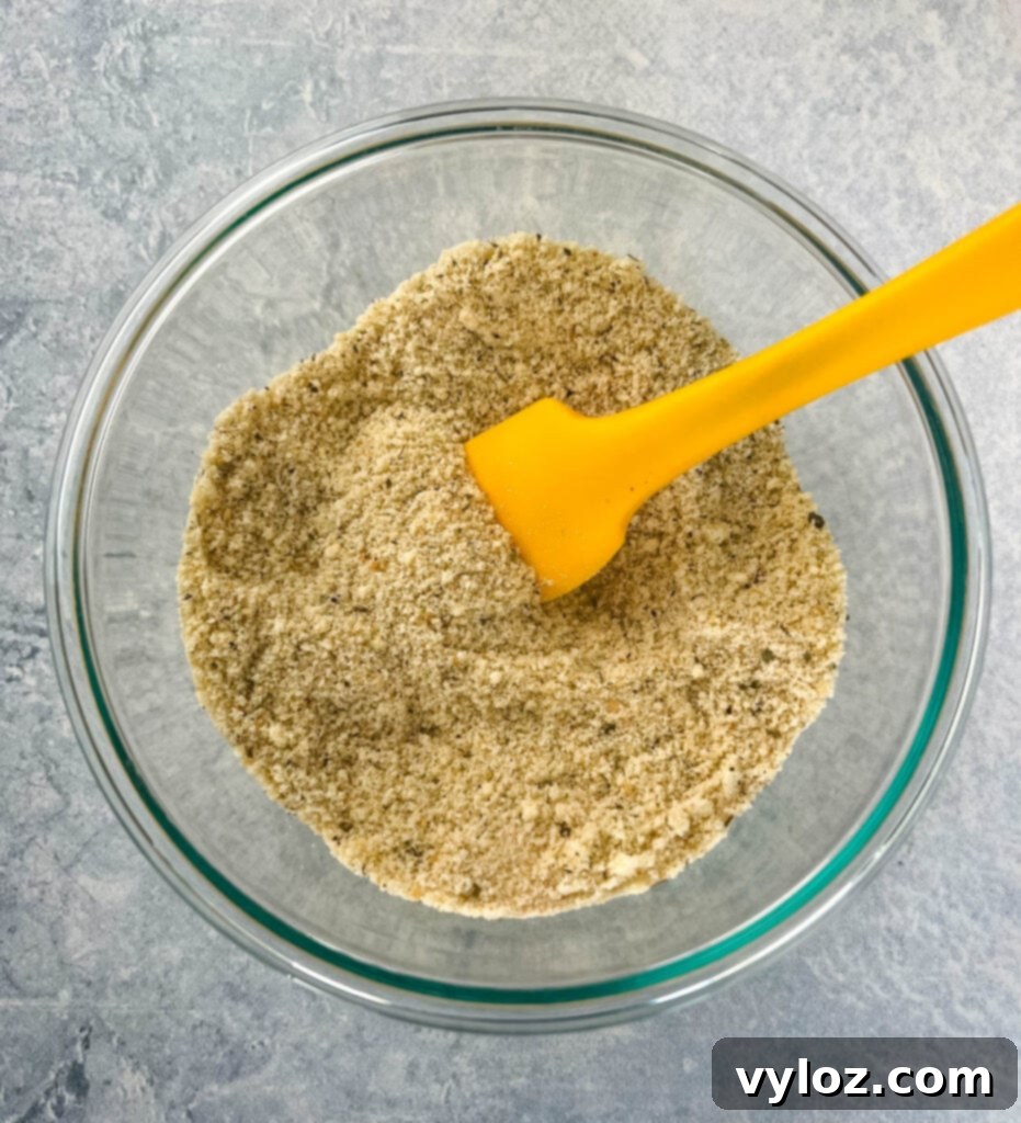 A bowl of crispy panko breadcrumbs, ready for coating.