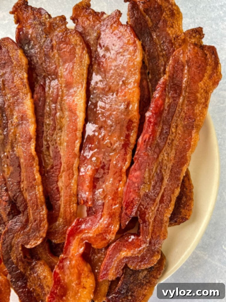 Ultimate Traeger Smoked Bacon 11 smoked bacon on a plate