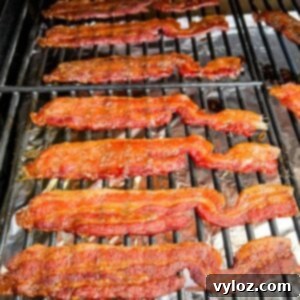 Ultimate Traeger Smoked Bacon 13 cooked bacon on a Traeger smoker