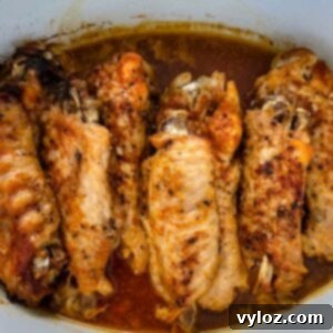 turkey wings in a Crockpot slow cooker