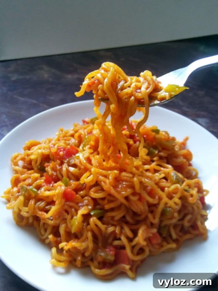 Maggi Masala Noodles - A delicious and easy to make instant noodle recipe with vegetables and spices.