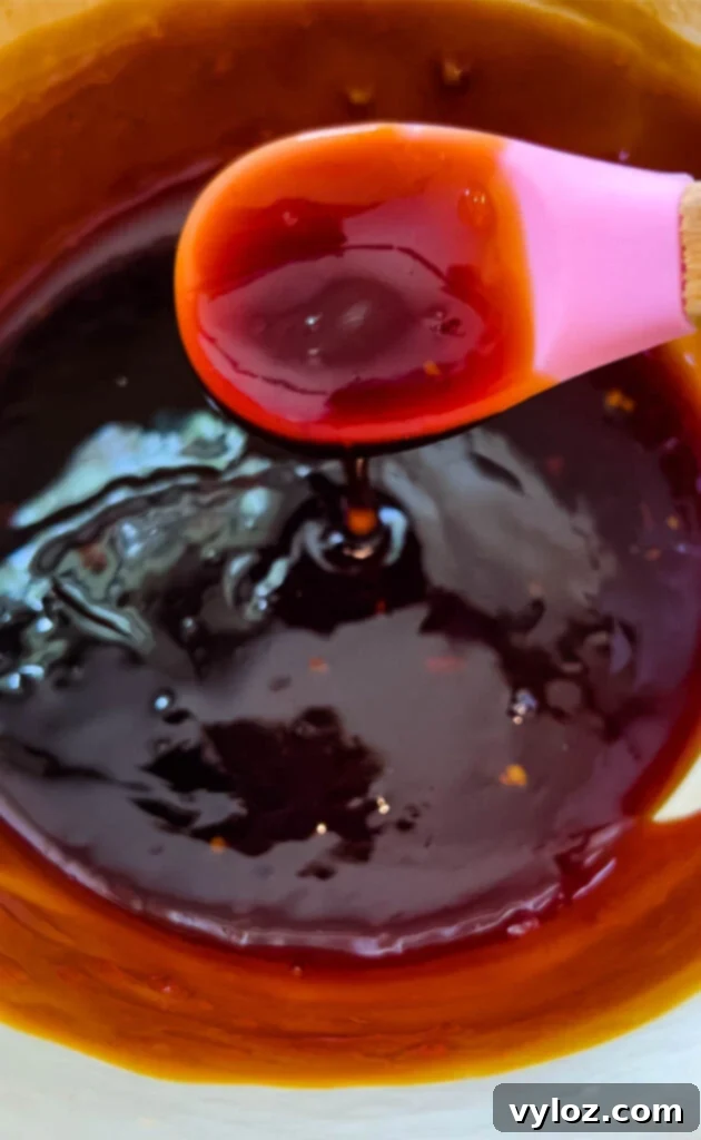 homemade teriyaki sauce in a pan