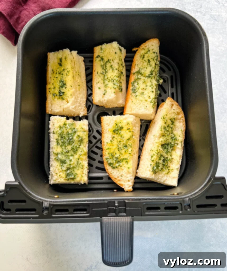 garlic bread in air fryer