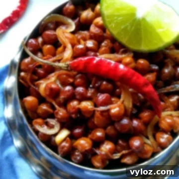 Stir Fry Kala Chana - A delicious and healthy black chickpea stir-fry.