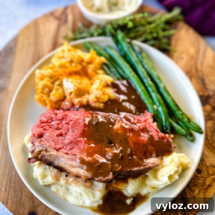 Garlic Butter Prime Rib (Bone-in or Boneless)