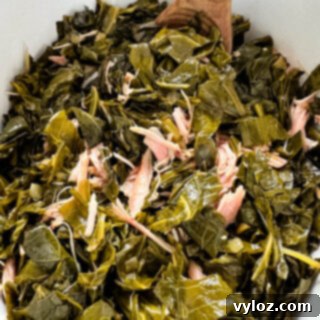 collard greens in a Crockpot slow cooker