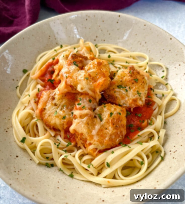 Easy Shrimp Parmesan Parmigiana baked or air fried