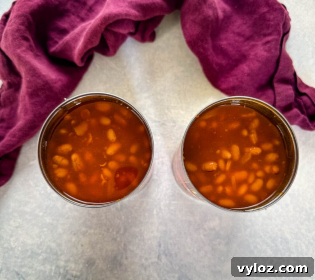 baked beans in a can