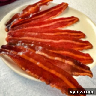 baked turkey bacon on a plate