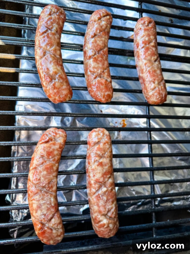 The Perfect Traeger Smoked Brats 7 smoked brat on Traeger smoker grill