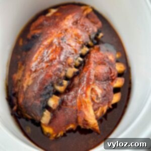 Slow Cooker BBQ Spare Ribs 12 BBQ ribs in a Crockpot slow cooker
