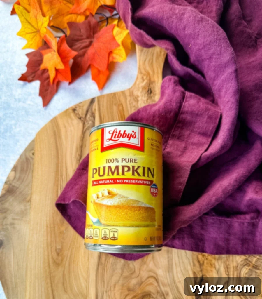 Guilt-Free Pumpkin Spice Cold Brew 5 canned pure pumpkin on a flat surface