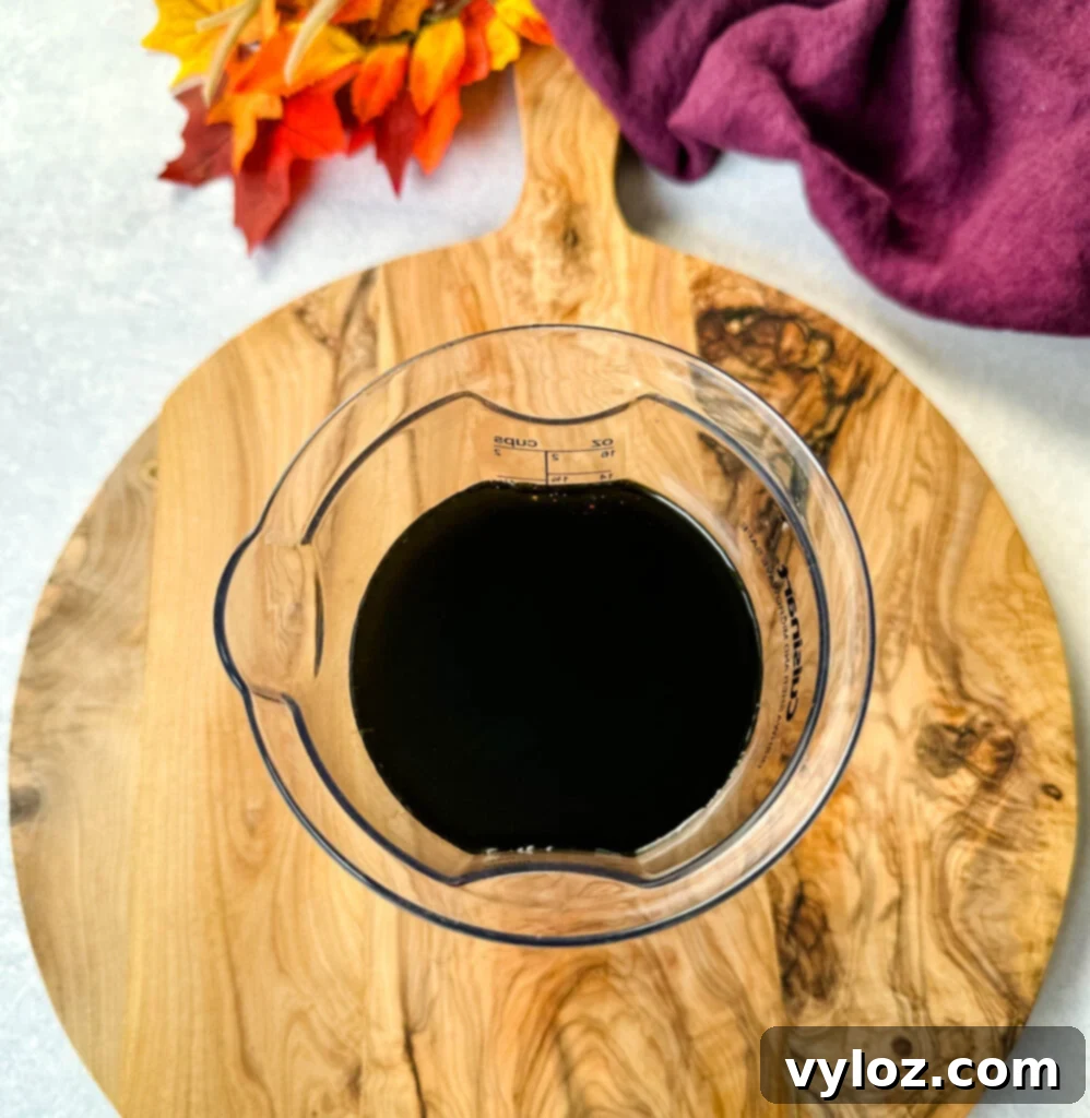 Guilt-Free Pumpkin Spice Cold Brew 6 cold brew coffee in a measuring cup