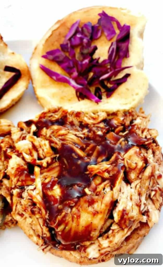 instant pot bbq pulled chicken sandwiches
