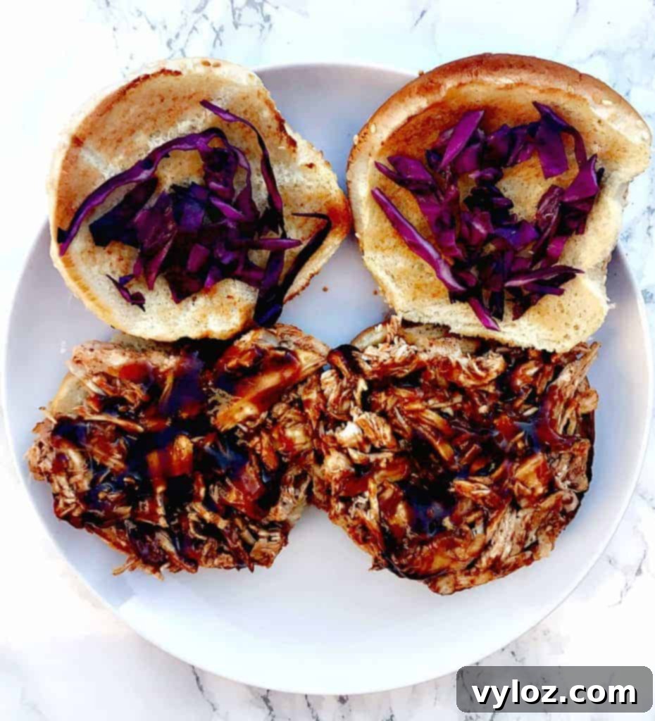 instant pot bbq pulled chicken sandwiches