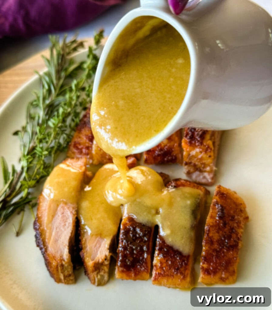 Tender Slow Cooker Duck 2 slow cooker Crockpot duck breast sliced and drizzled with duck fat gravy