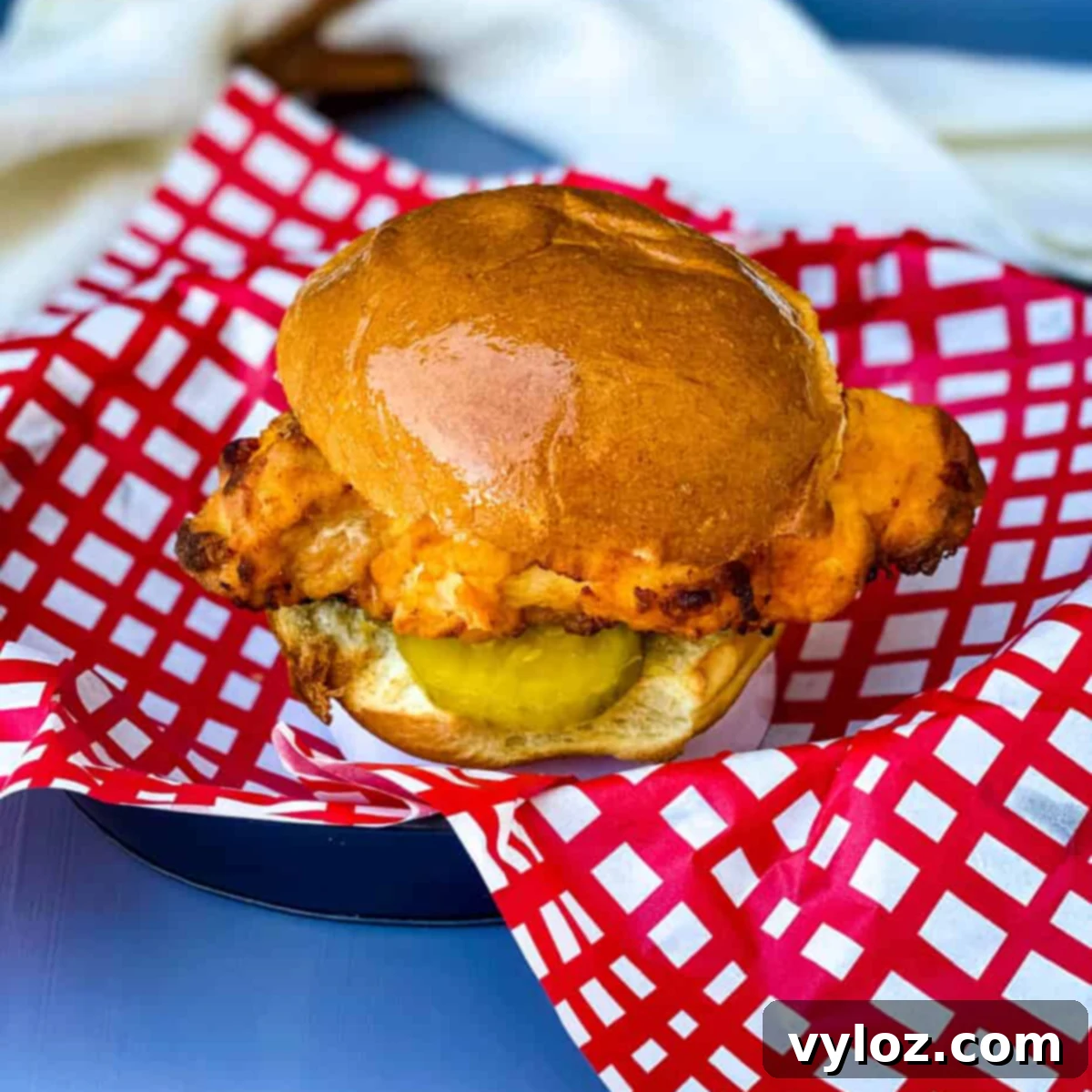 Easy Air Fryer Chicken Sandwich (Chick-fil-A Copycat)