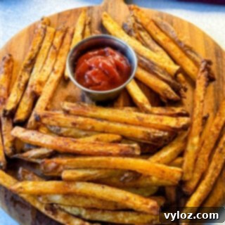 Cajun Seasoned Fries 14 Cajun fries on a platter with ketchup