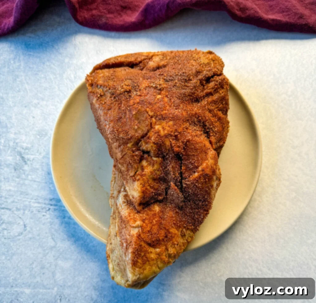 seasoned brisket on a plate