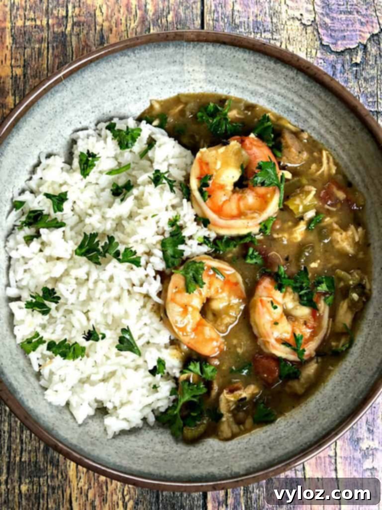 Instant Pot Louisiana Seafood, Chicken, and Sausage Gumbo