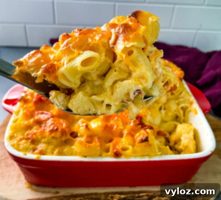 Creamy Lobster Mac and Cheese, homemade side dish with tender lobster