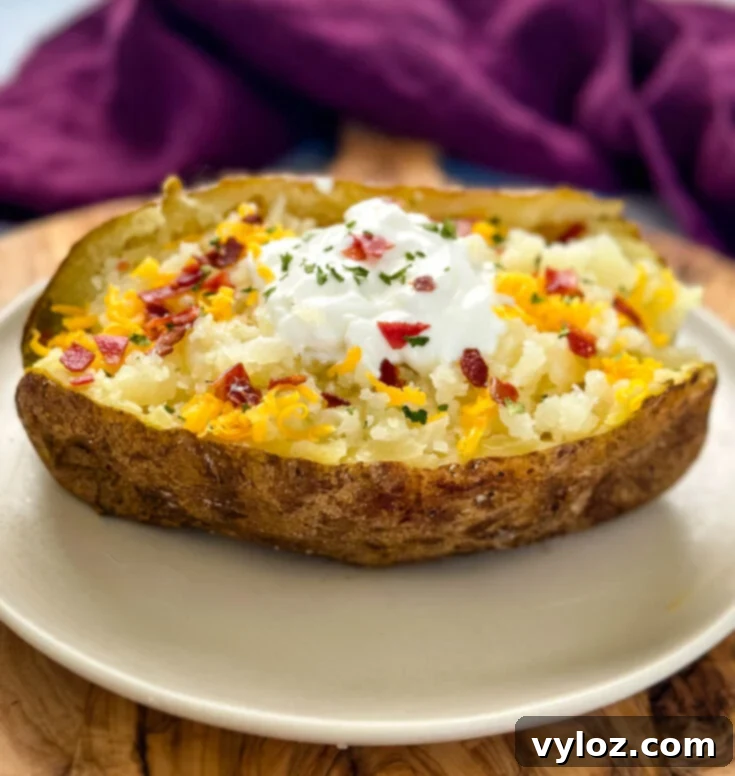 Smoked Baked Potatoes with smoky flavor and favorite toppings