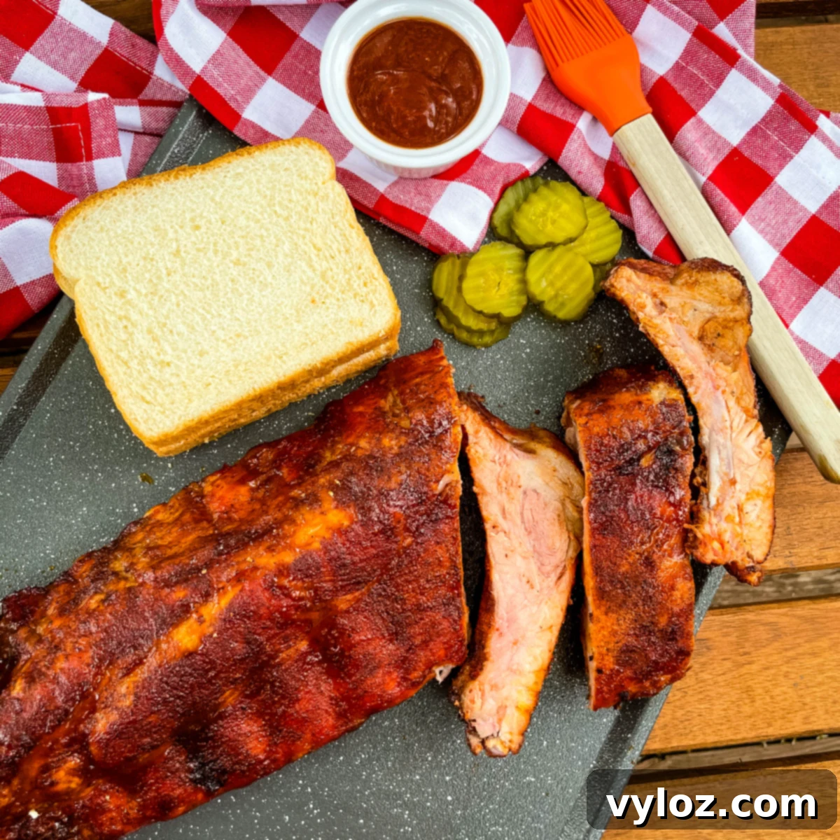 Tender Grilled Baby Back Ribs with homemade BBQ seasoning and rub