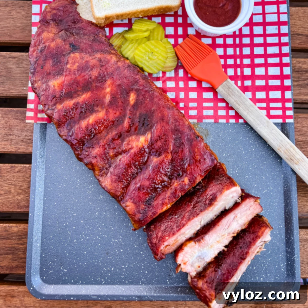 Traeger Smoked Ribs using the 3-2-1 Cook Method with dry rub