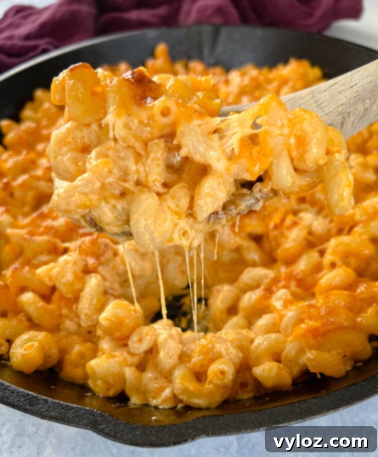 Homemade Smoked Macaroni and Cheese with a creamy béchamel sauce