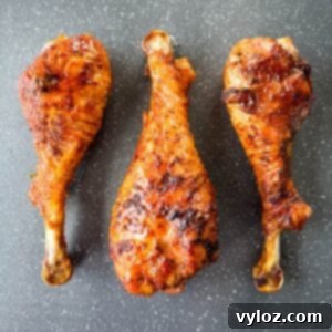 grilled turkey legs on a sheet pan