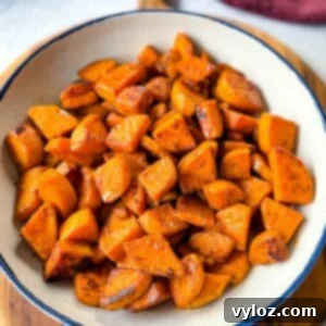 fried sweet potatoes in a white bowl