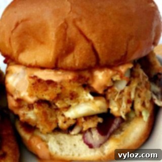 crab cake on a slider bun with chipotle mayo