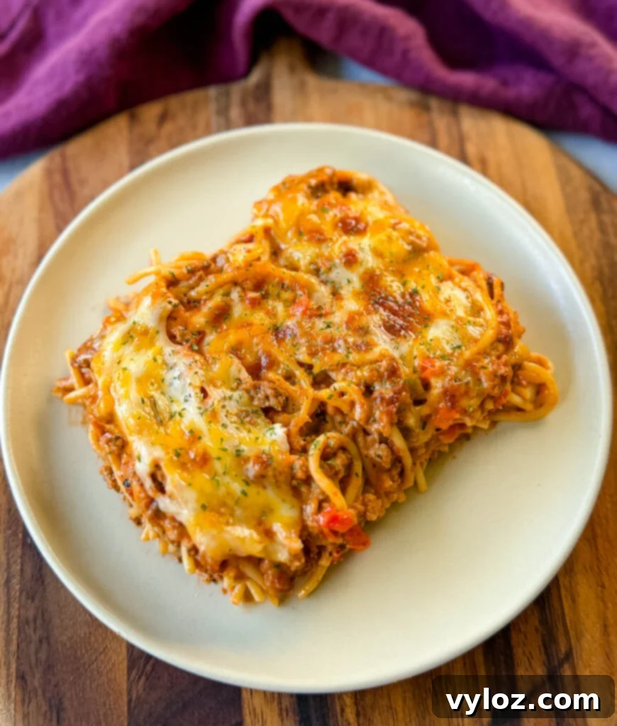 million dollar spaghetti on a plate