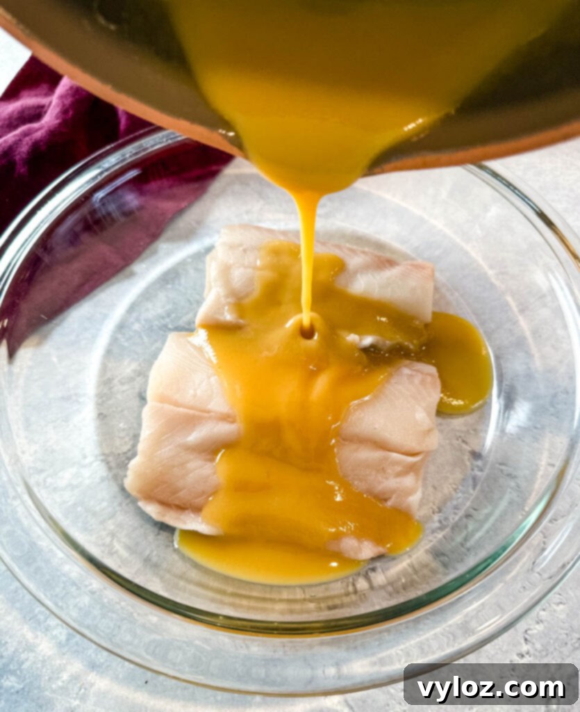 Mastering Nobu's Miso Black Cod 7 black cod drizzled with miso sauce