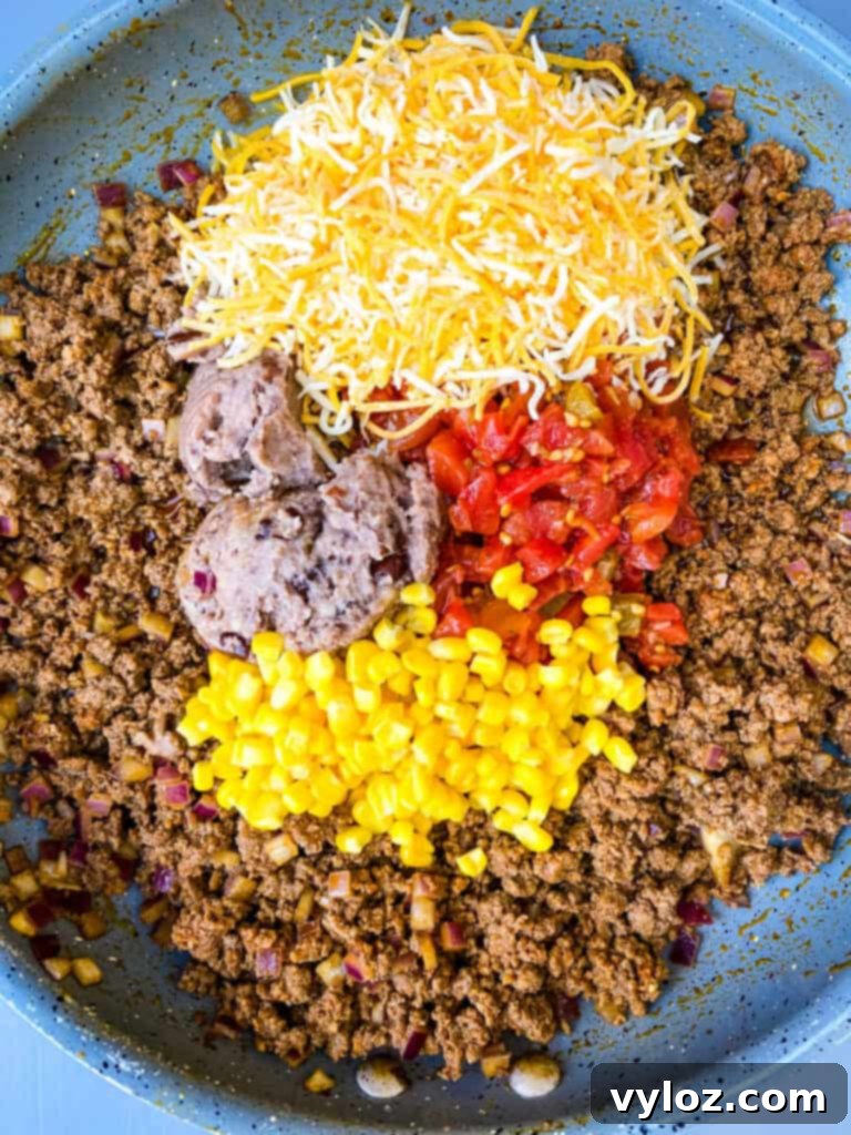 air fryer beef fried taco egg rolls