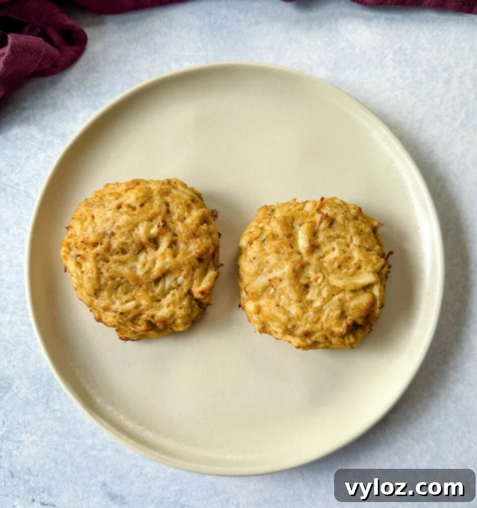 cooked crab cakes on a plate