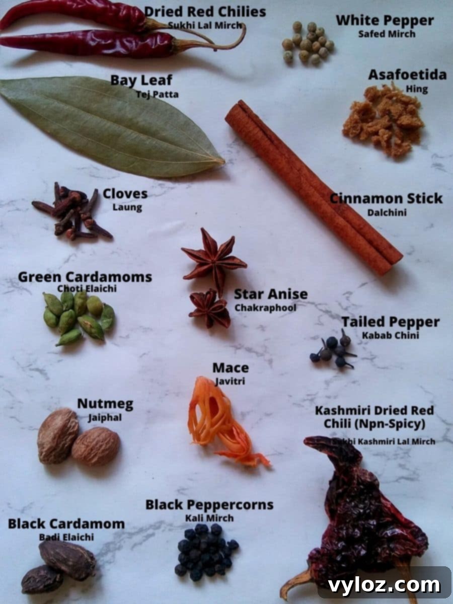 Multilingual Spice Glossary English Hindi Marathi Tamil 3 A collection of essential whole Indian spices, including cumin, coriander, and mustard seeds, commonly used in various regional cuisines.
