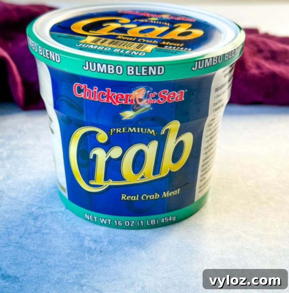 jumbo lump crab meat in a can