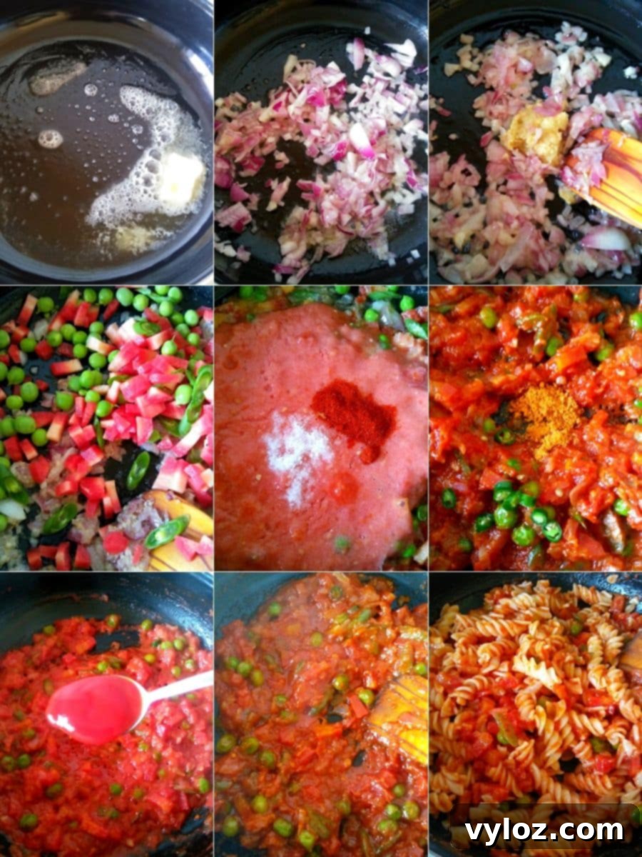 Desi Masala Pasta Recipe 3 Desi Masala Pasta Recipe Steps