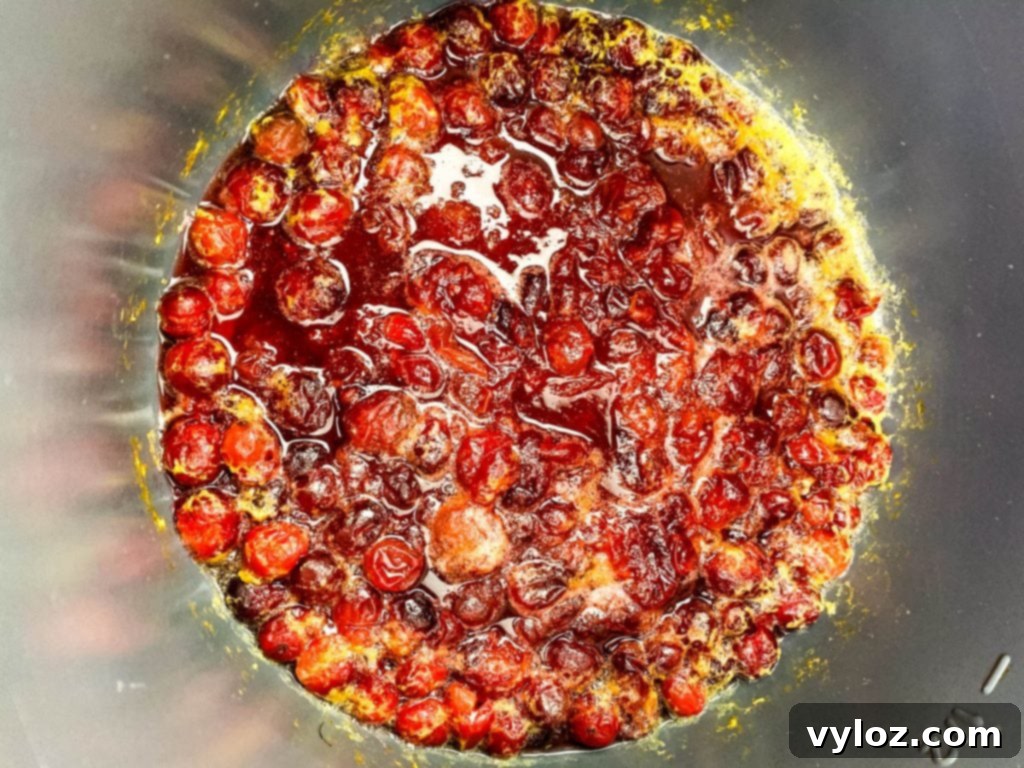 Easy Instant Pot Cranberry Sauce 5 Instant Pot with cranberry sauce after cooking