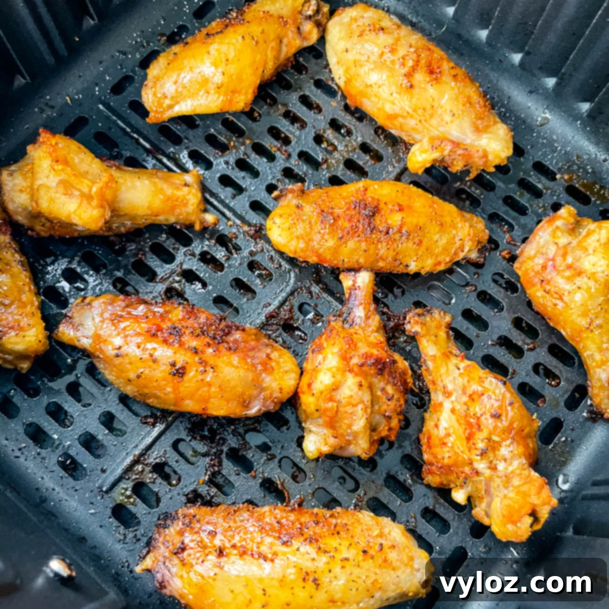 20 Irresistible Chicken Wing Creations 19 Air Fryer Frozen Chicken Wings cooked from frozen, no thawing needed