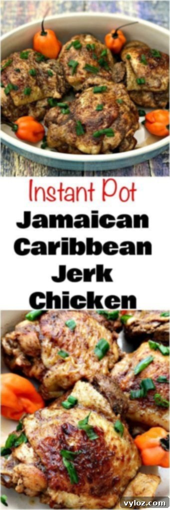 Flavorful Instant Pot Jamaican Jerk Chicken Thighs 8 The vibrant, freshly blended jerk marinade ready to coat the chicken.