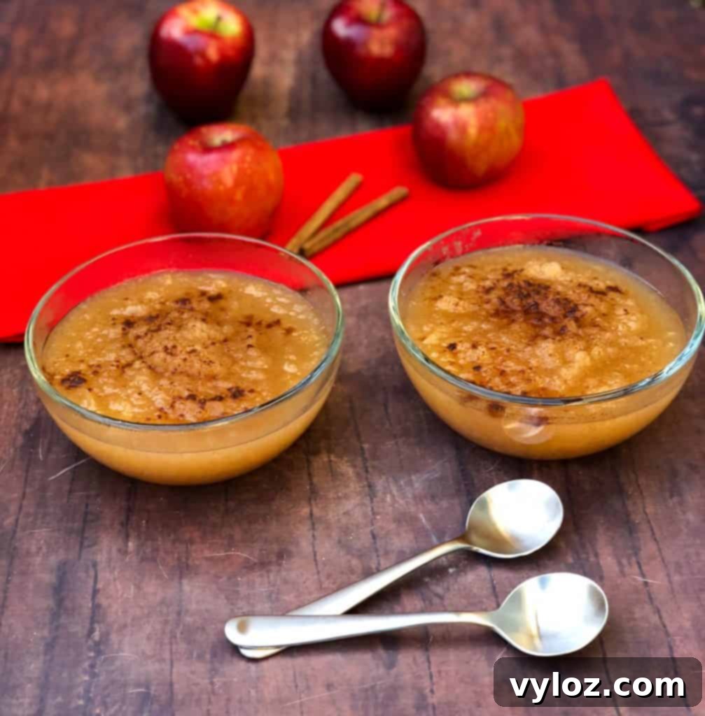 instant pot applesauce with fresh apples and cinnamon