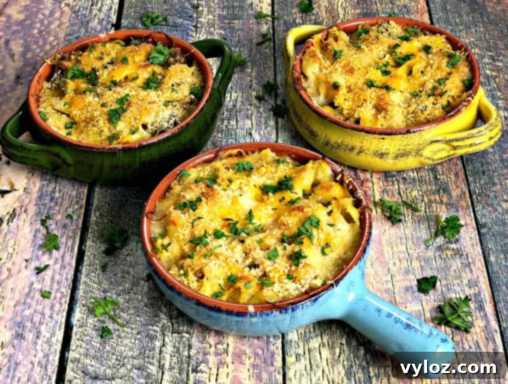 Caramelized Onion Mushroom Mac and Cheese Bake 6 Ingredients for Baked Mac and Cheese with Caramelized Onions and Mushrooms laid out