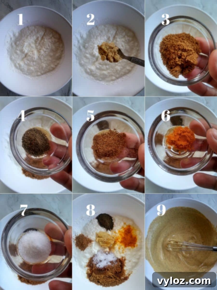 Curd Chicken Steps 1