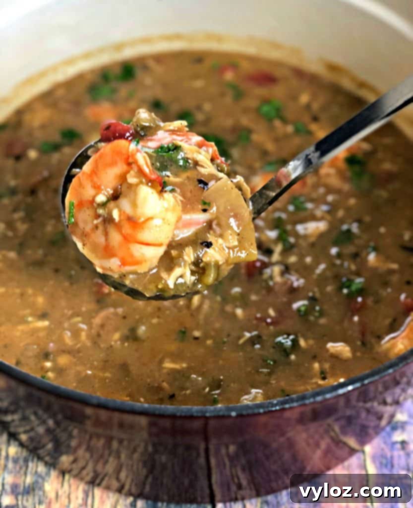 Instant Pot Louisiana Seafood, Chicken, and Sausage Gumbo