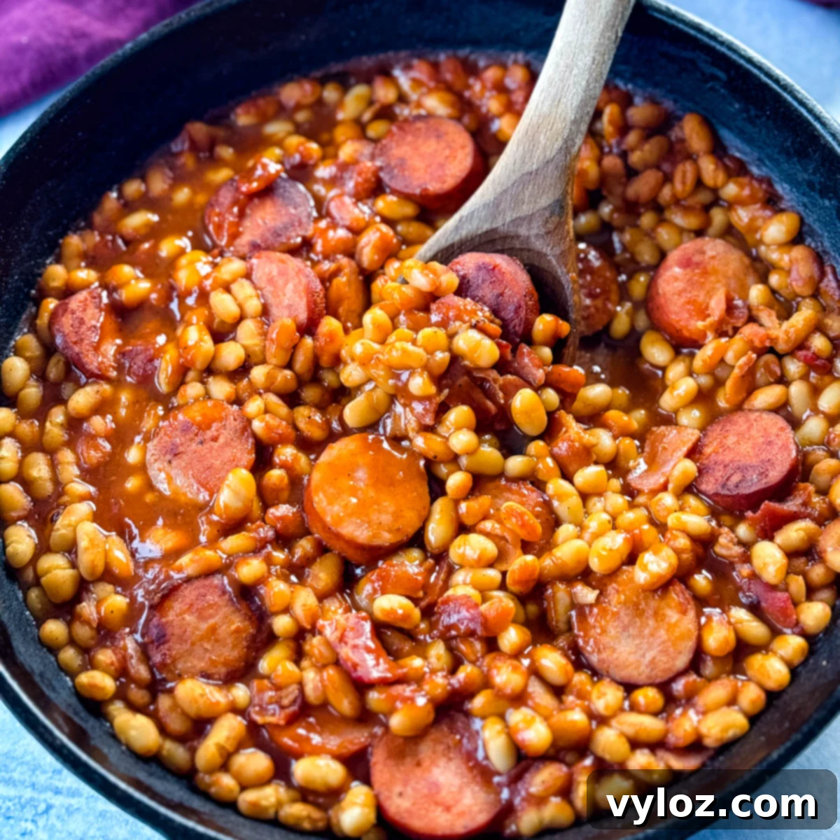 Brown Sugar and Bacon Stovetop Beans recipe